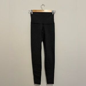 lululemon wunder under cotton leggings size 4 dark grey